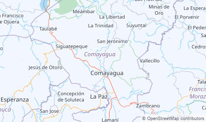 Carte de Comayagua