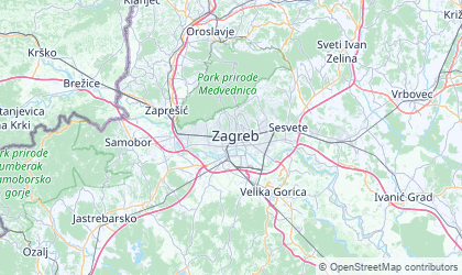 Carte de Grad Zagreb