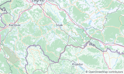 Carte de Sisacko-Moslavacka