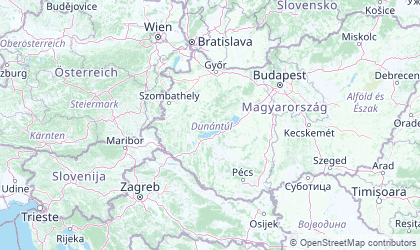 Carte de Transdanubie occidentale