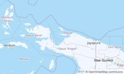 Carte de Papouasie occidentale