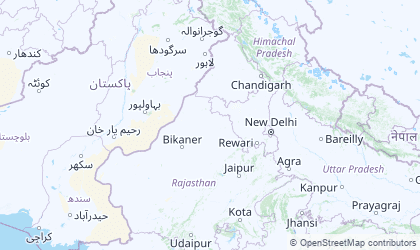 Carte de Inde Nord