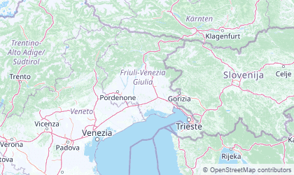 Carte de Friuli Venezia Giulia