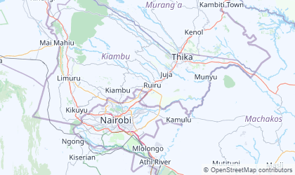 Carte de Zone de Nairobi