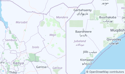Carte de Kenya Nord-Est