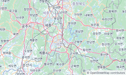 Carte de Daejeon