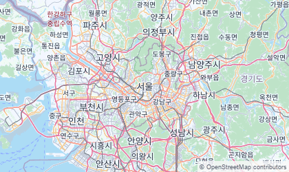 Carte de Séoul