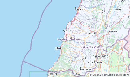 Carte de Liban-Sud