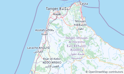 Carte de Tanger-Tétouan
