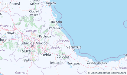 Carte de Mexique Est