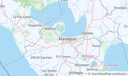 Carte de Managua