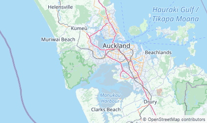 Carte de Auckland