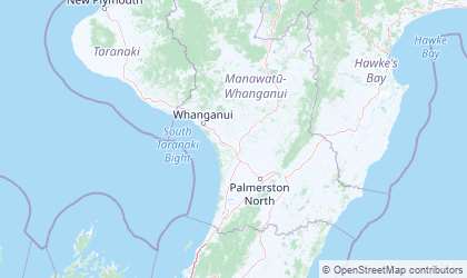 Carte de Manawatu-Wanganui