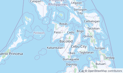 Carte de Visayas occidentales