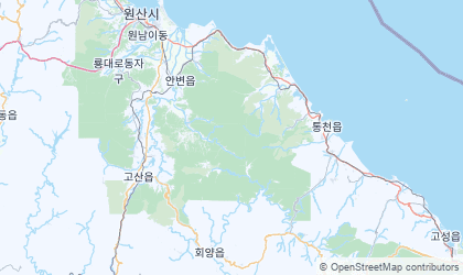 Carte de Kangwon-do