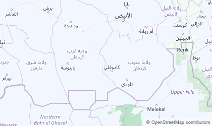 Carte de Kordofan Sud