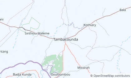 Carte de Tambacounda