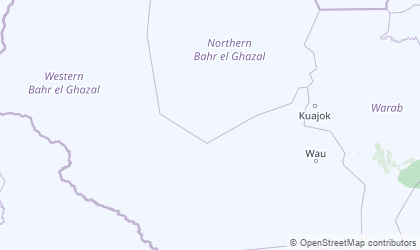 Carte de Bahr al Ghazal occidental