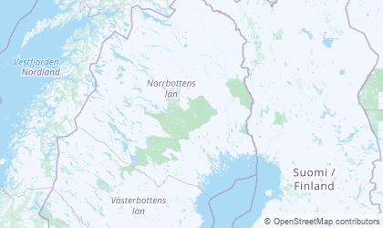 Carte de Norrbotten