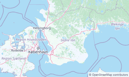 Carte de Skåne