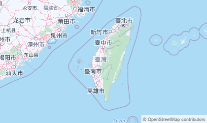 Carte de Taïwan