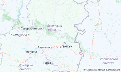 Carte de Louhansk