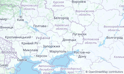 Carte de Ukraine Est