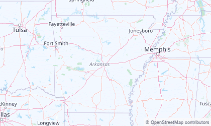 Carte de Arkansas