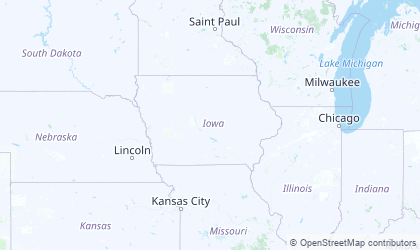 Carte de Iowa