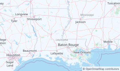 Carte de Louisiane