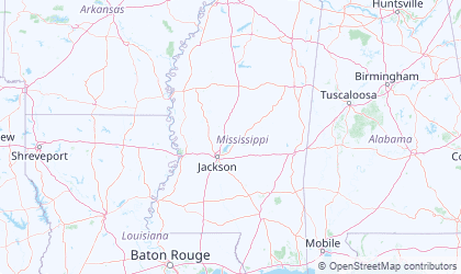 Carte de Mississippi