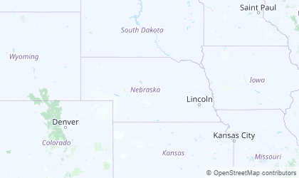 Carte de Nebraska