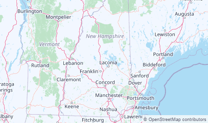 Carte de New Hampshire