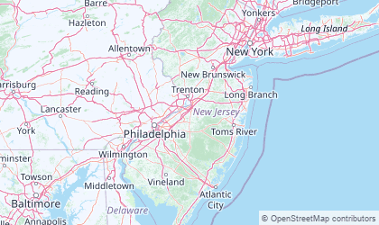 Carte de New Jersey