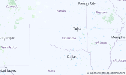 Carte de Oklahoma