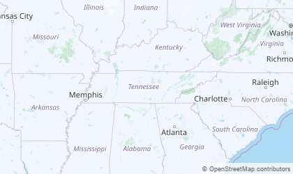 Carte de Tennessee