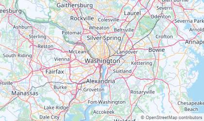 Carte de Washington, D.C.