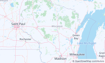 Carte de Wisconsin