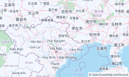 Carte de Viêt Nam Nord-est