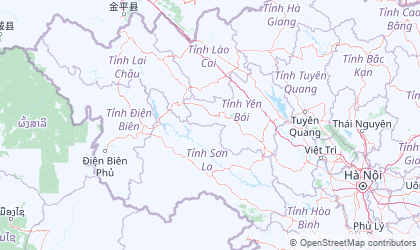 Carte de Viêt Nam Nord-ouest