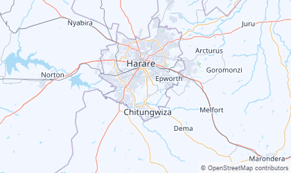 Carte de Harare