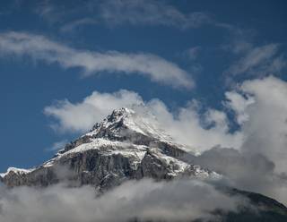 Le mont Everest dans les montagnes de l'Himalaya