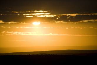 Coucher de soleil Namibie