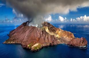 Volcan White Island en Nouvelle-Zélande